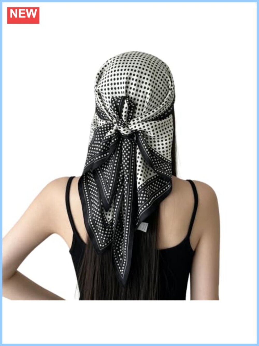 Polyester Satin Silk Triangular Scarf Head Wrap Hairscarf